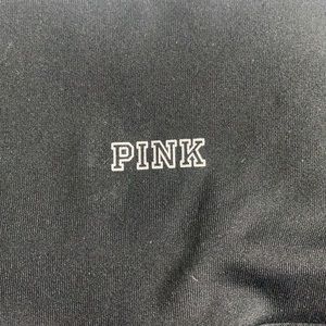 Pink all black ankle leggings